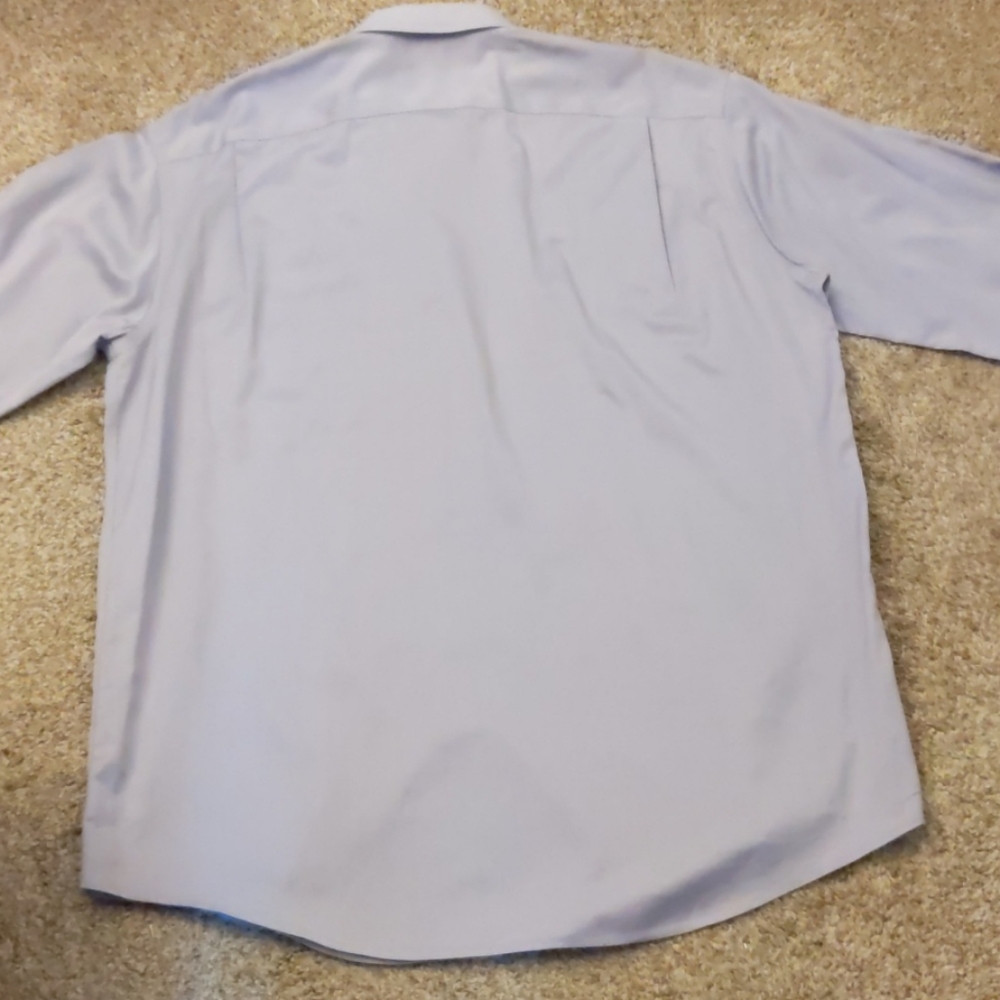 Pronto-Uomo Light Purple Dress Shirt . 17.5 36/37 Tall - Picture 12 of 13